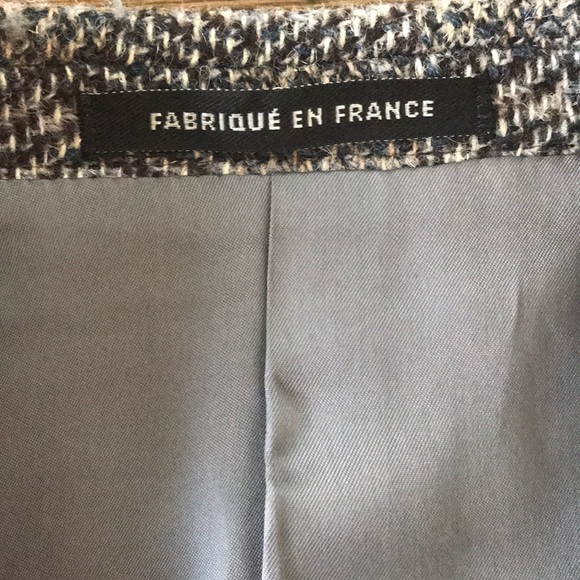 Vintage tweed wool suit coat Paris, France size 40 - Picture 3 of 6